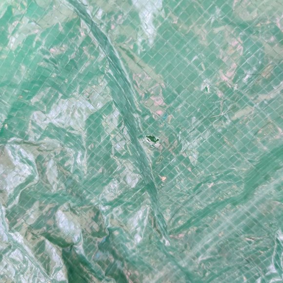 Green Christmas Tree Vinyl Tarp-like Storage Bag With Handles 54x22x22" - Picture 7 of 7